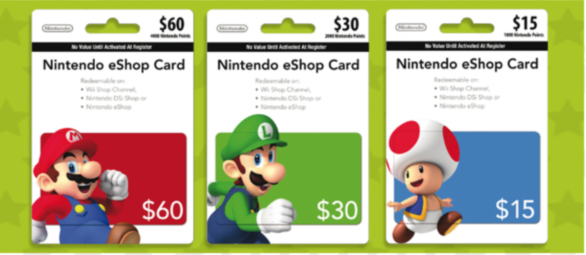 nintendo switch games gift card