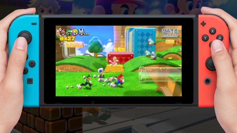 can you play super mario 3d world on switch