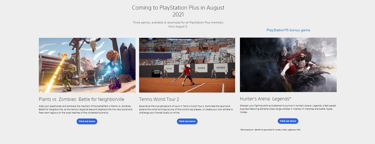 PLAYSTATION PLUS AUGUST 2021